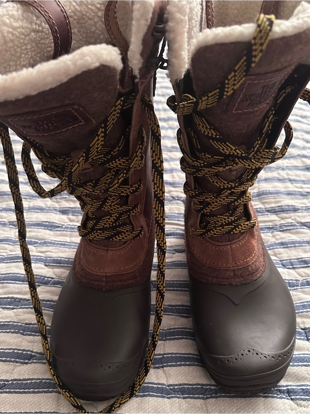The North Face Shellista III Mid Waterproof Winter Boots Brown Size 7